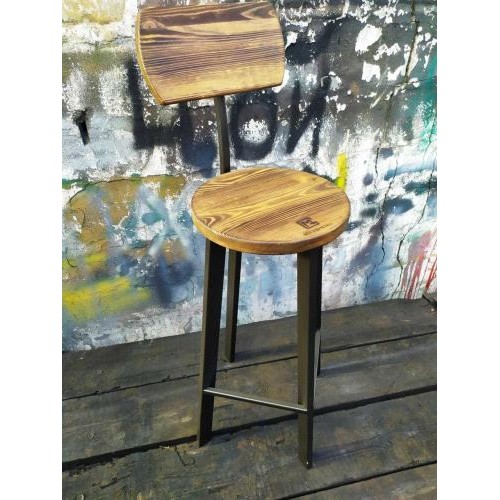 Барний стілець GoodsMetall у стилі ЛОФТ 750х300х300 мм Дублін 2 Барний стілець GoodsMetall у стилі ЛОФТ 750х300х300 мм Дублін 2