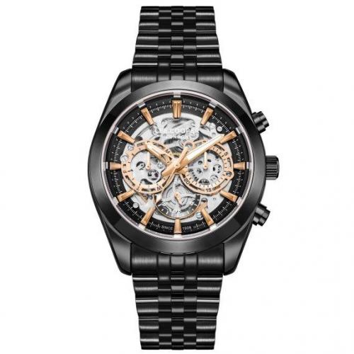 Годинник чоловічий наручний Lee Cooper DeLuxe Mechanical Чорний (2600913434) Годинник чоловічий наручний Lee Cooper DeLuxe Mechanical Чорний (2600913434)