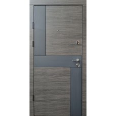 Двері вхідні в квартиру Стиль-М двоколірна Ваш ВиД Венге-темний 860/960х2050х85 Ліве/Праве