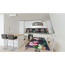 Наклейка вінілова на стіл Zatarga «Рожеві Троянди 3Д» 650х1200 мм Z180812/1st