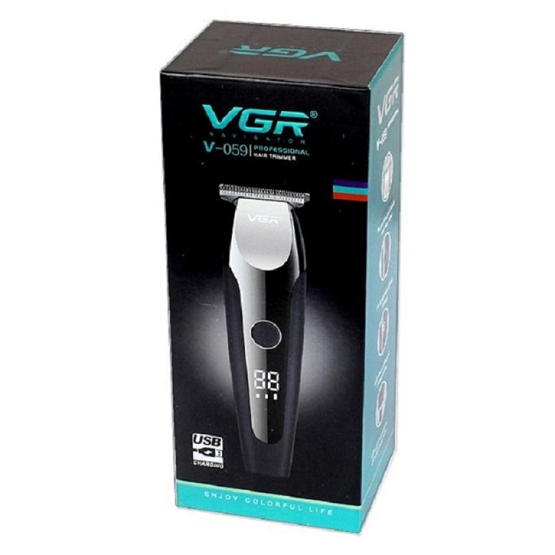 Машинка для стрижки волосся бездротова акумуляторна VGR V-059