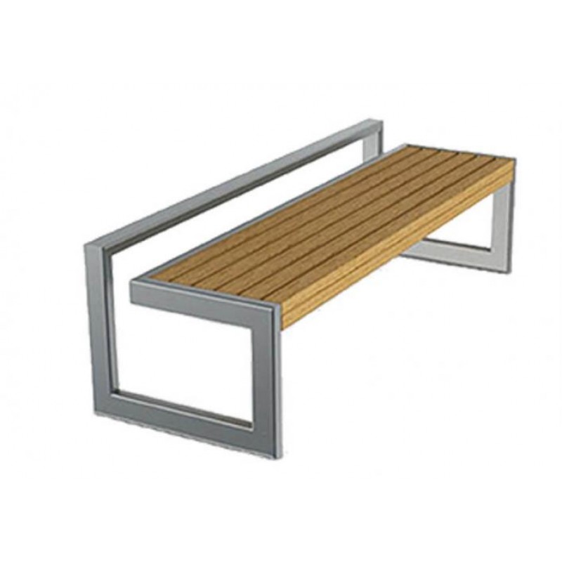 Вулична лава в стилі Loft Сірий NS-2202 630x1600x450 мм