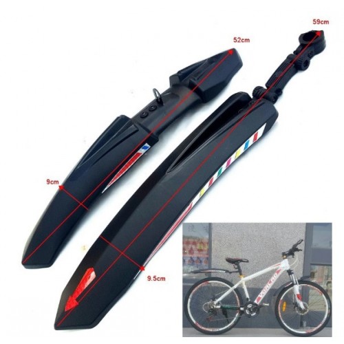 Крила для велосипеда Feel Fit DNB-018 Чорний Крила для велосипеда Feel Fit DNB-018 Чорний