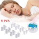 Антихропіння кліпса від хропіння в ніс - носовий розширювач від хропіння - набір з 8 шт (циліндри + спіралі) у футлярі