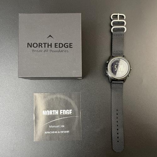 Наручний годинник чоловічий з компасом North Edge Desert 5BAR Чорний (3270) Наручний годинник чоловічий з компасом North Edge Desert 5BAR Чорний (3270)