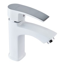 Змішувач для умивальника Mixxus Magnum 001 White-Chrome (MI6201)