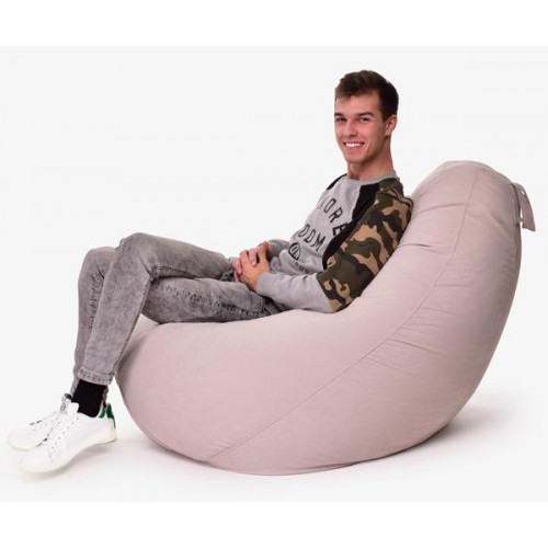 Крісло Мішок Груша Велюр 150х100 Студія Комфорту Великий бежевий Крісло Мішок Груша Велюр 150х100 Студія Комфорту Великий бежевий