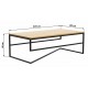 Кавовий журнальний столик у стилі Loft NS-620 430x1200x650 мм Черный
