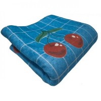 Електропростирадло полуторне EAR Electric blanket 5714 блакитне з вишнями 150х160 см Електропростирадло полуторне EAR Electric blanket 5714 блакитне з вишнями 150х160 см