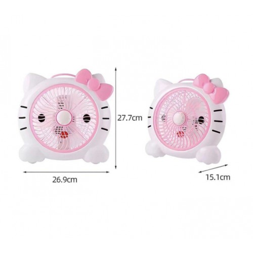 Настільний вентилятор Atlanfa F2552 Hello Kitty Рожевий (30151448)