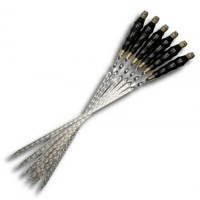 Шампура з дерев'яною ручкою Gorillas BBQ Сова SKK55 45 см 6 шт (5427) Шампура з дерев'яною ручкою Gorillas BBQ Сова SKK55 45 см 6 шт (5427)