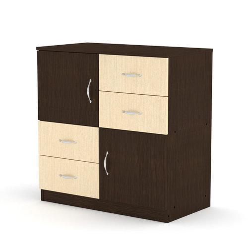 Комод для речей Компанит Венге комбі 2 4