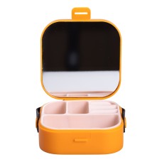 Міні-скринька для прикрас YIWU Mini Box 9x9x3.8 см Помаранчевий (HP-5-27O)