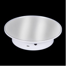 Поворотний стіл для предметної зйомки і 3D фото Heonyirry C366, діаметр 20 см, білий дзеркальний