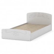 Односпальне ліжко Компаніт Ніжність-90 МДФ альба (білий)