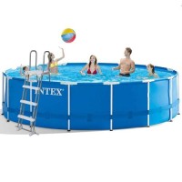 Каркасний басейн Intex 28242-1, 457 x 122 см (тент, підстилка, драбина)