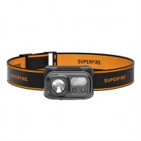 Ліхтар налобний акумуляторний SuperFire HL23-S 350 Lumen IP44 Black