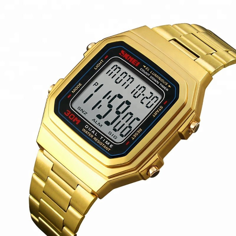 Годинник Skmei 1337BOXGBK Gold Black BOX (1337BOXGBK)
