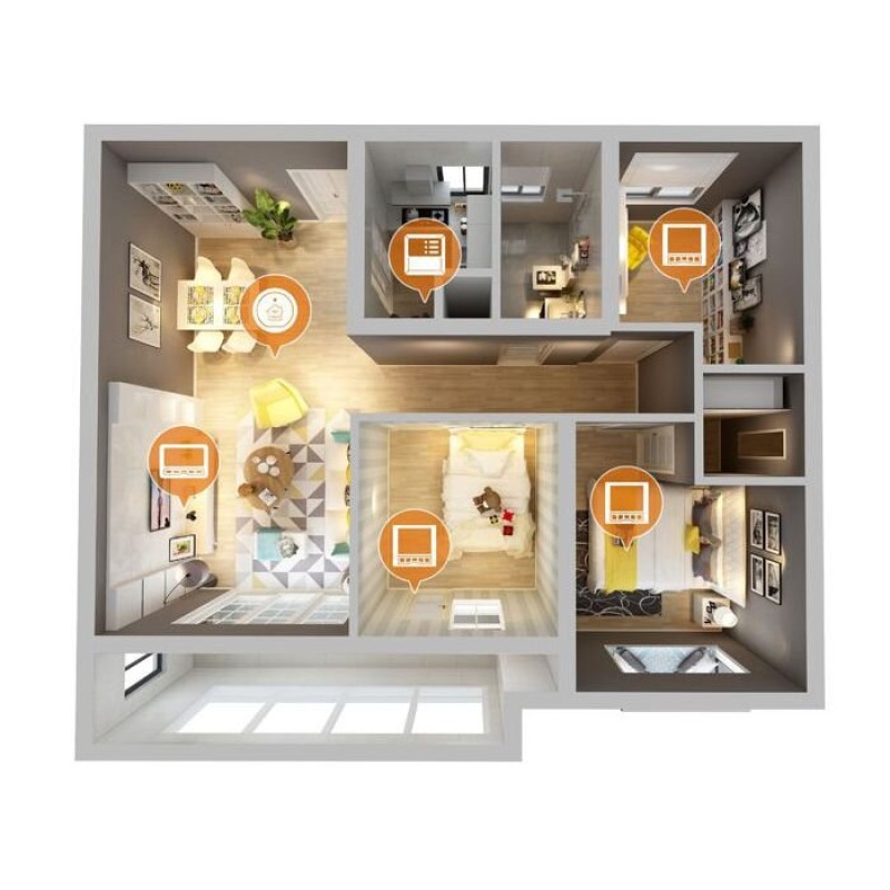 WiFi термостат для котла - терморегулятор з LCD дисплеєм POER PTC20