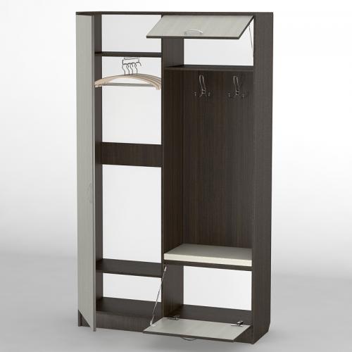 Передпокій Тиса Мебель-19 Венге Молочний 204.5x35x120 см Передпокій Тиса Мебель-19 Венге Молочний 204.5x35x120 см