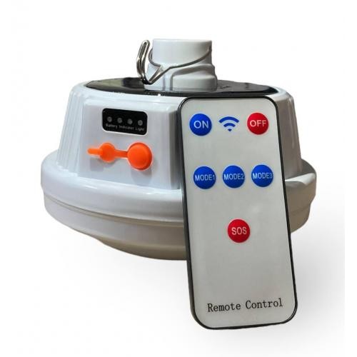 Туристична акумуляторна лампа Solar bulb lamp LB-2288 з пультом керування (1756375665)