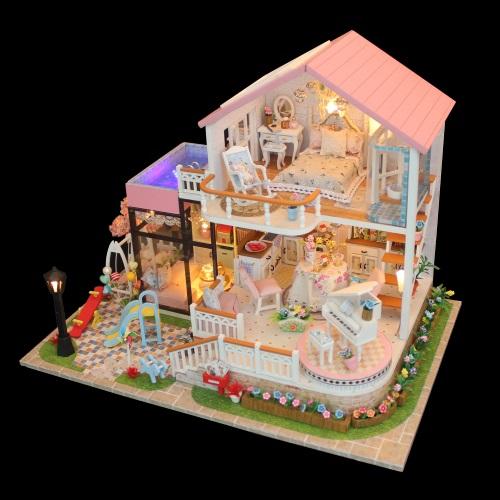Ляльковий будиночок 3D Румбокс CuteBee DIY DollHouse Вілла (V787SD) Ляльковий будиночок 3D Румбокс CuteBee DIY DollHouse Вілла (V787SD)