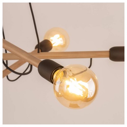 Люстра TK Lighting Helix Коричневий Чорний (TK4953)