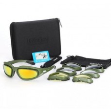 Тактичні сонцезахисні окуляри з поляризацією Daisy c5 + 4 комплекти лінз Оливковий (1876607381)