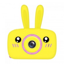 Дитяча Фотокамера Kids Funny Camera 3.0 Pro Протиударний Фотоапарат 12 Mpx Full HD 1920x1080P фото та відео зйомка Жовтий + Карта пам'яті 16ГБ