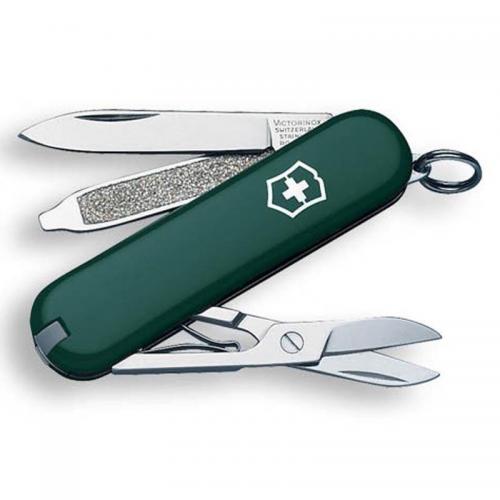 Ніж Victorinox Classic Sd 58 мм 7 функцій Зелений (0.6223.4) Ніж Victorinox Classic Sd 58 мм 7 функцій Зелений (0.6223.4)