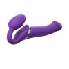 Безремінний страпон з вібрацією Strap-On-Me Vibrating Violet L, діам. 3,7 см, пульт ДК, регульований в інтернет супермаркеті PbayMarket!