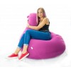 Безкаркасне крісло мішок груша Coolki Рогожка XXL 130x90 малиновий