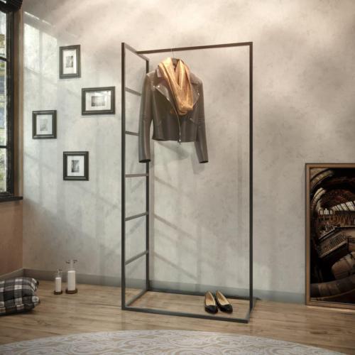 Стійка для одягу GoodsMetall у стилі Лофт 1700х800х450мм ВШ153 Стійка для одягу GoodsMetall у стилі Лофт 1700х800х450мм ВШ153