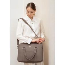 Шкіряна сумка для ноутбука і документів темно-бежева BlankNote