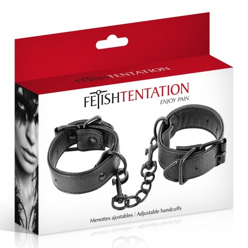 Наручники Fetish Tentation Adjustable Handcuffs, регульовані, знімний ланцюжок з карабінами в інтернет супермаркеті PbayMarket!