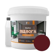 Епоксидна наливна підлога Barko 10 кг Вишневий (Barko/10ch)