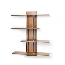 Полиця навісна Тиса Мебель П-4 Горіх Лісовий 1255x240x1000 мм