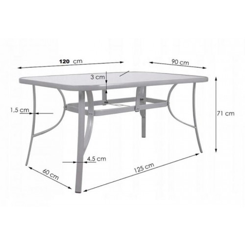 Комплект садових меблів Kontrast Majorka DUO-6 Black
