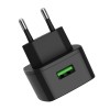 Зарядний пристрій Hoco C70A Cutting-Edge (1USB, 3А) QC3.0 Black (6931474706645) + кабель MicroUSB в інтернет супермаркеті PbayMarket!