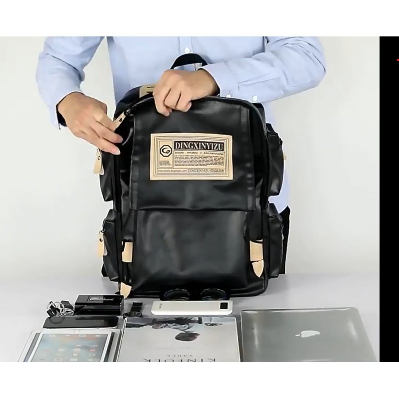 Шкіряний рюкзак Dezger Londoner 27 л Black