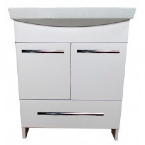 Тумба The MIX пластикова 2.0 з нижньою скринькою та умивальником 70 см