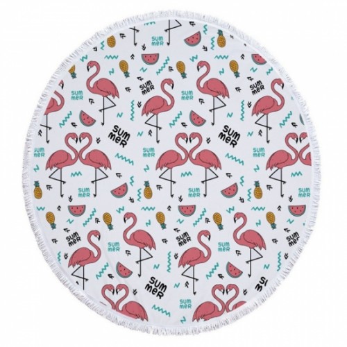 Пляжний килимок Mine Summer Flamingo Різнокольоровий (hub_dvnr3a) Пляжний килимок Mine Summer Flamingo Різнокольоровий (hub_dvnr3a)