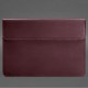 Шкіряний чохол-конверт на магнітах для ноутбука Універсальний Бордовий Crazy Horse BlankNote