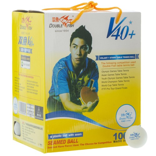 Набір м'ячів для настільного тенісу 100 штук у кольоровій картонній коробці DOUBLE FISH 510280 1star (d-40мм, жовтий) (PT0537) в інтернет супермаркеті PbayMarket!
