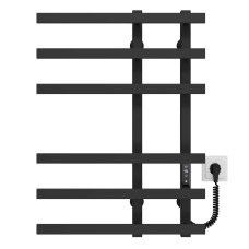 Рушникосушарка електрична Atena П6 150х700 Deffi Чорний JD04 (A.AT.70.15.6.E.B.R.2)