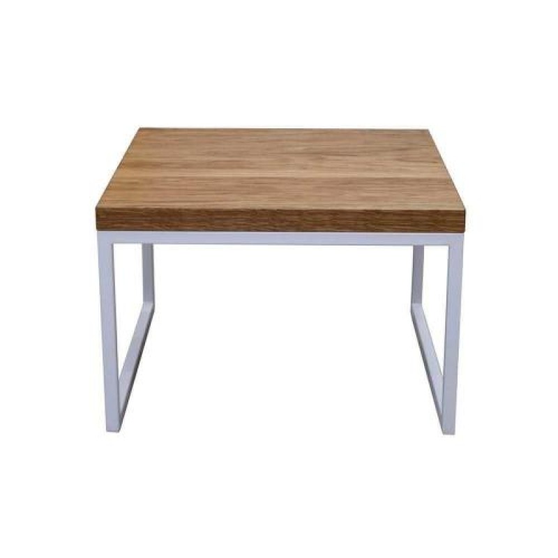 Кавовий журнальний столик у стилі Loft NS-549 650x600x600 мм Белый