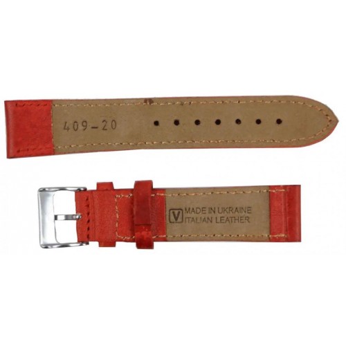 Ремінець для годинника Mykhail Ikhtyar 20 мм Теракотовий (S409-20S terracotta)