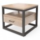 Приліжковий столик у стилі Loft NS-1490 480x500x500 мм Черный