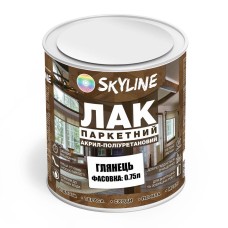 Лак для підлоги Skyline Акрил-поліуретановий глянсовий Прозорий 0.75 л