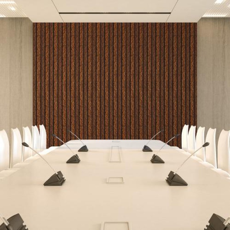 Декоративна стінова рейка Sticker Wall PS 2900x120x12 мм Коричнево-чорний (SW-00001747)